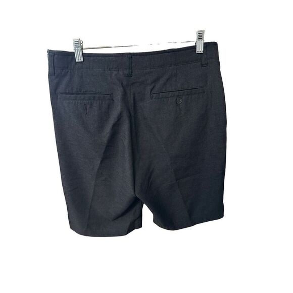 Pebble Beach Men's Dry-Luxe Performance Comfort Waist Shorts Black/Grey Size 32 - Picture 2 of 3